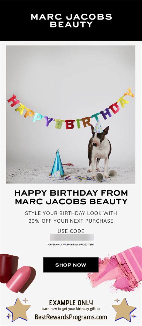 marc jacobs birthday discount